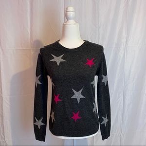 LAST CHANCE Philosophy Cashmere fuchsia Star Pullover